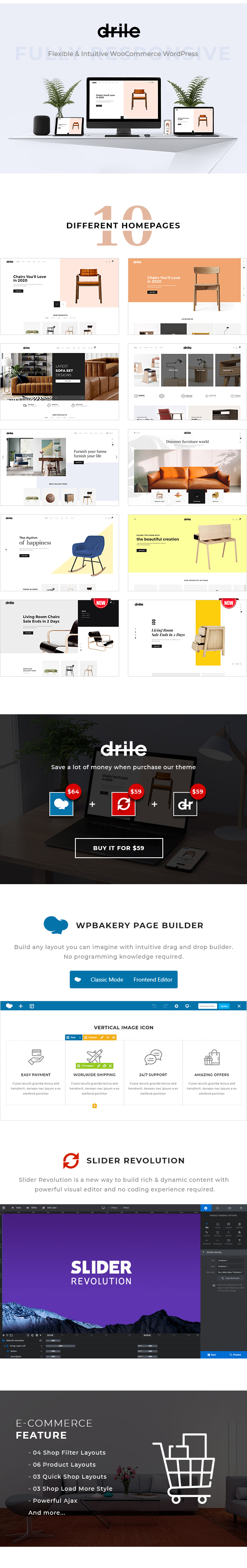 Drile – Furniture WooCommerce WordPress Theme