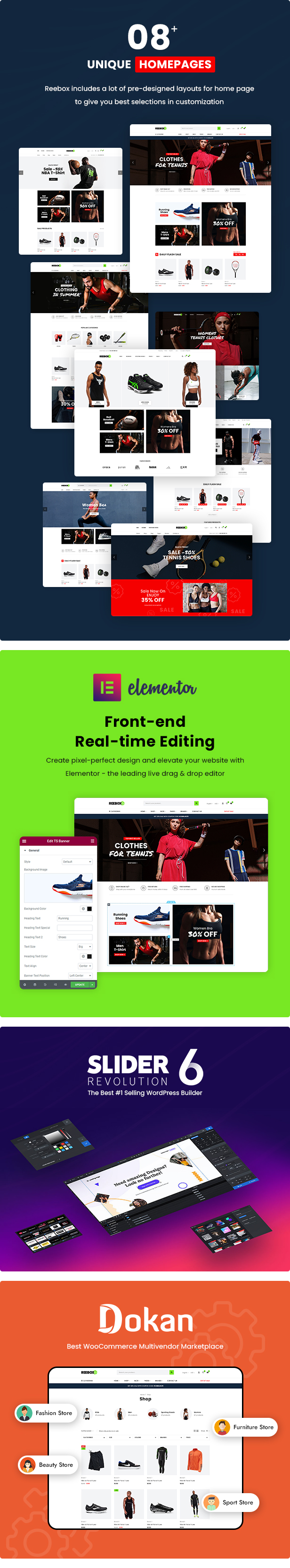 Reebox – Elementor WooCommerce WordPress Theme