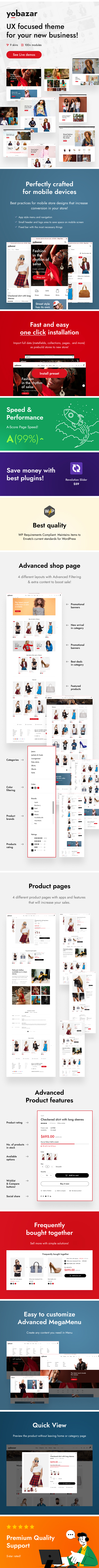 Yobazar – Elementor Fashion WooCommerce Theme